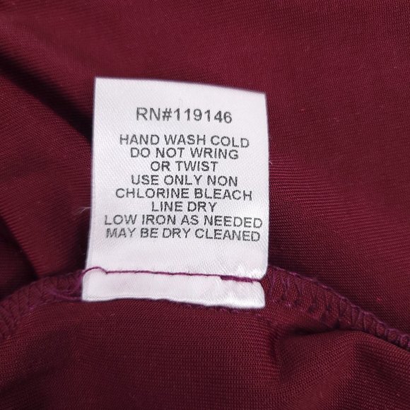 Jodifl Burgundy Velvet Hooded Pullover Top Sz M Stretchy Pocket Long Sleeve Boho - Picture 12 of 12